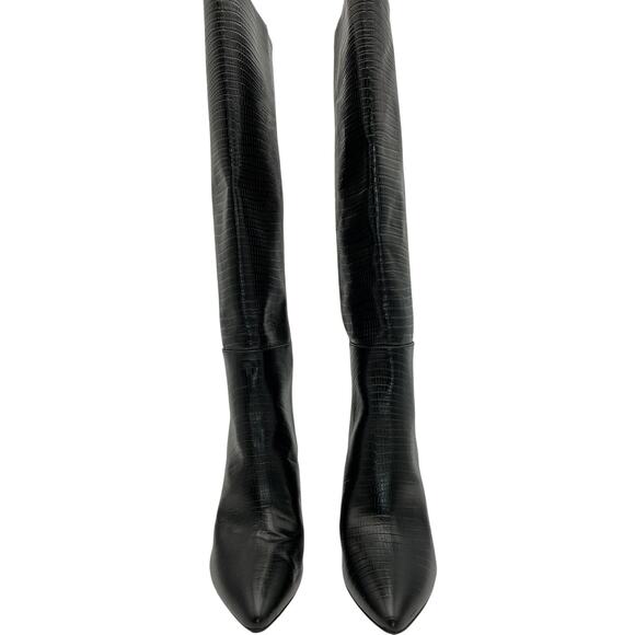 Toral Tall Black Leather Boot Size 10 US / 40 EU - Picture 3 of 6